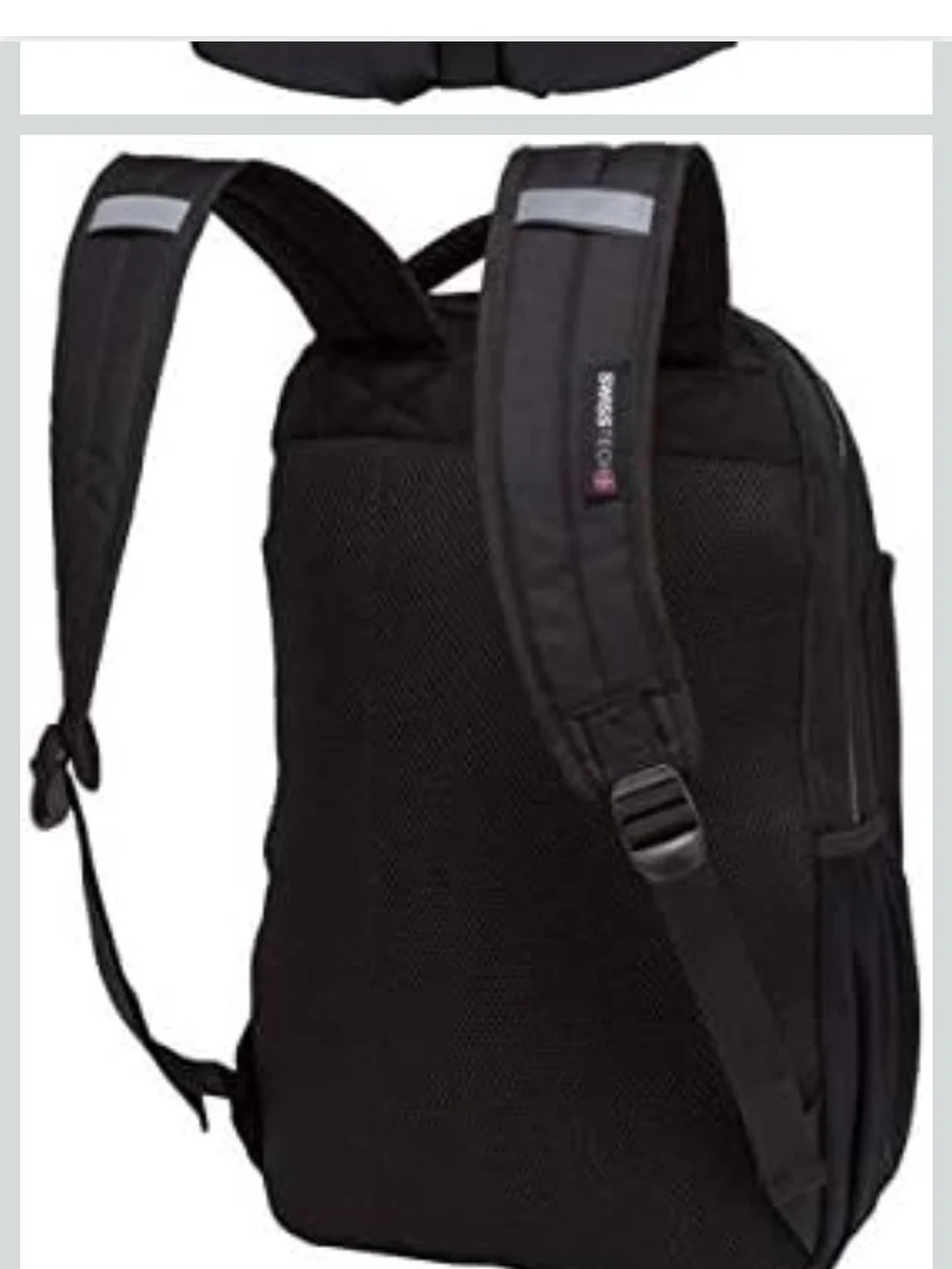 SwissTech Appenzell Backpack with Laptop and Tablet Sleeve School Backpack, Blac